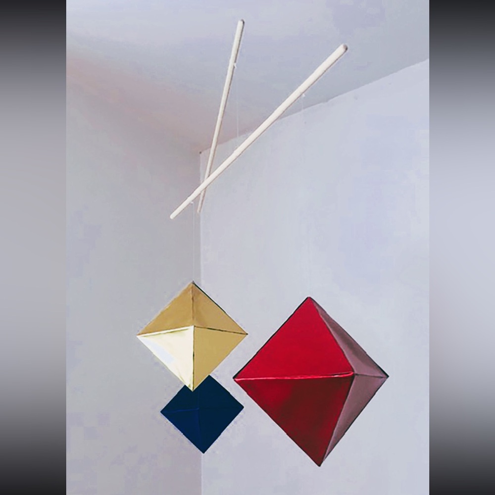 Montessori octahedron mobile